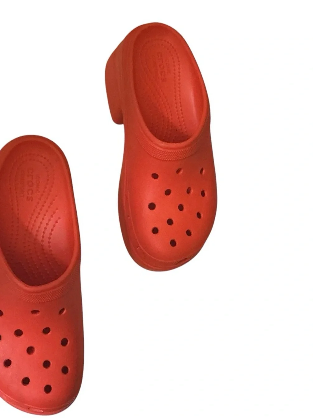 CROCS Bold Red Platform Clogs